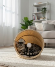Panier tunnel rétractable pour chat Mon Ami Luki