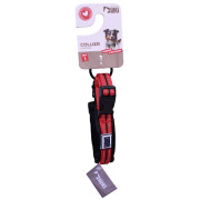 Collier nylon réfléchissant rouge pour chien Mon Ami Luki