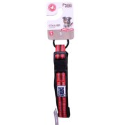 Collier nylon rouge pour chien réfléchissant