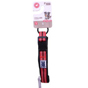 Collier nylon réfléchissant rouge pour chien Mon Ami Luki