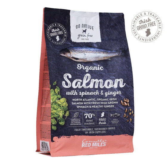 RED MILLS Croquettes chien adulte sans céréales Go Native saumon, épinards et gingembre