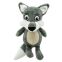 Jouet chien peluche loup avec squeaker 15 cm Bubimex