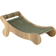 Chaise longue avec griffoir pour chat Boréal en bois FSC