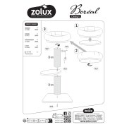 Arbre à chat griffoir Boréal en bois FSC 70 cm