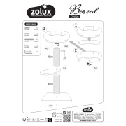 Arbre à chat griffoir en bois FSC 70 cm