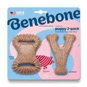 Benebone Jouet à mâcher pack puppy dental Chew-Wishbone bacon