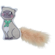 Jouet chat chatouille pois avec bandana