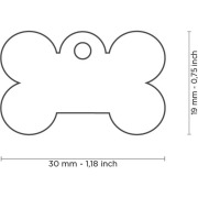 Médaille os noire personnalisable