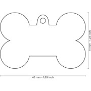 Médaille os grise personnalisable