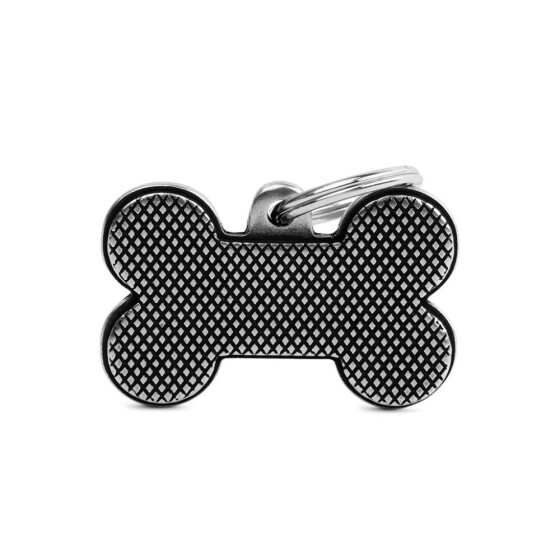 Médaille os personnalisable Bronx motif losange