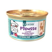 Mousse pour chat stérilisé au Lapin – 85G