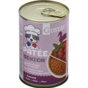 GUSTAV Pâtée pour chien sénior canard sans céréales (70 % protéines)