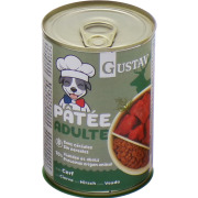 GUSTAV Pâtée pour chien adulte cerf sans céréales 70 % protéines