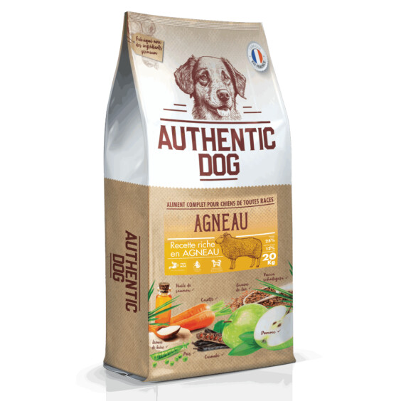 Croquettes à l'agneau pour chien adulte 20 kg