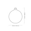Médaille pour chien forme cœur personnalisable