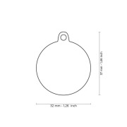 Médaille pour chien forme cœur personnalisable