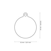 Médaille pour chien forme cœur personnalisable