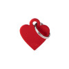Médaille pour chien cœur rouge personnalisable