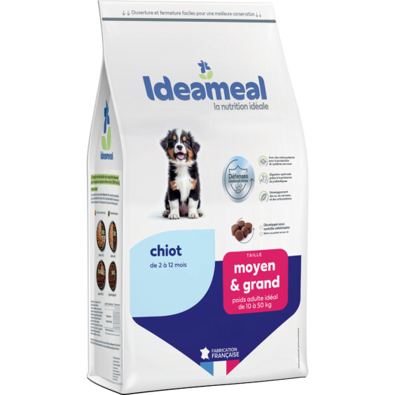 Ideameal Croquettes physio pour chiot moyen et grand