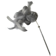Canne à pêche pour chat avec plumes
