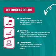 Litière de silice minérale 3,8 L Mon Ami Luki