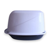 Maison de toilette blanche design pour chat