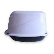 Maison de toilette blanche design pour chat Mon Ami Luki