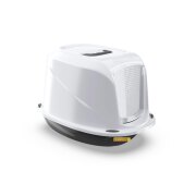 Maison de toilette blanche design pour chat