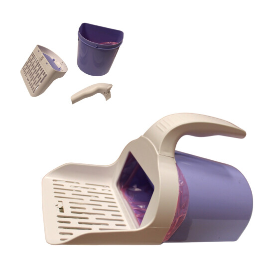 Pelle de toilette chat sac intégré