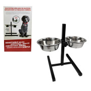 Support réglable en hauteur avec 2 gamelles Mon Ami Luki