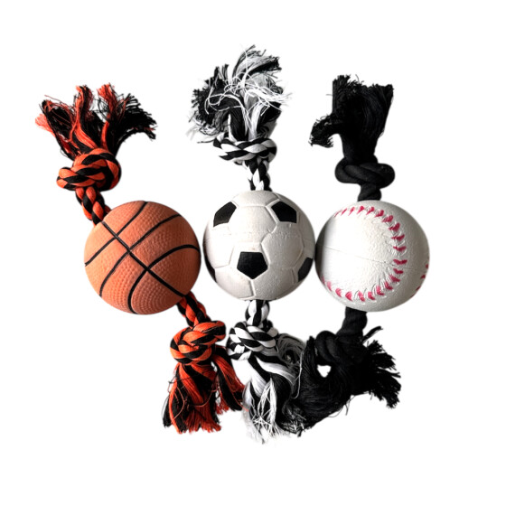 Jouet pour chien corde & balle 20 cm Mon Ami Luki