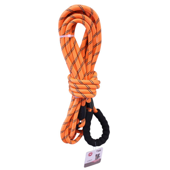 Longe réfléchissante orange en nylon pour chien Mon Ami Luki