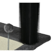 Arbre à chat compact avec plateforme, griffoirs et brosse intégrée Mon Ami Luki