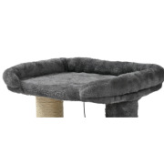 Arbre à chat compact avec plateforme, griffoirs et brosse intégrée Mon Ami Luki