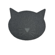 Tapis de litière pour chat forme tête de chat Mon Ami Luki