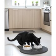 Tapis de toilette pour chat forme tête de chat
