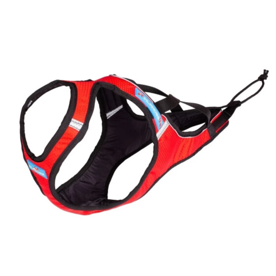 Harnais Blizzard Beast rouge pour canicross, cani-VTT, skijoring et attelage