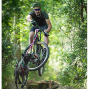 Laisse cani-VTT Bikejor noire