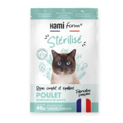 Hami Form Repas complet pour chat stérilisé au poulet 80 g