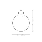 Médaille MyFamily Basic Ronde en laiton chromé