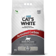 Cat’s White Charbon Actif 10 L – Litière agglomérante chat