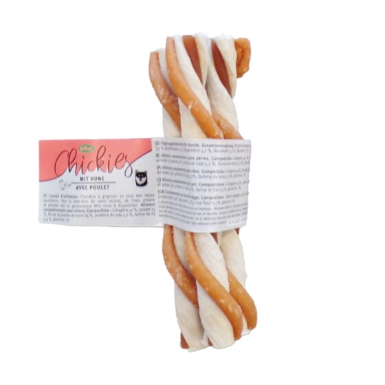 Sticks de collagène torsadés au poulet Bubimex