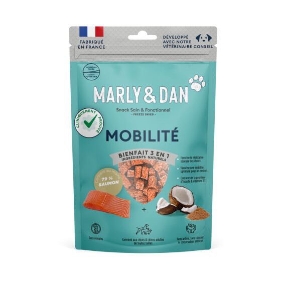 Mobilité – friandises chien saumon, coco & insectes 50 g