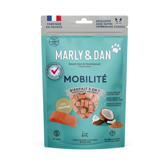 Friandises lyophilisées Mobilité Saumon pour Chat 40 g