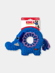 Peluche KONG Ringaroos Elephant pour chien avec corde 28 cm