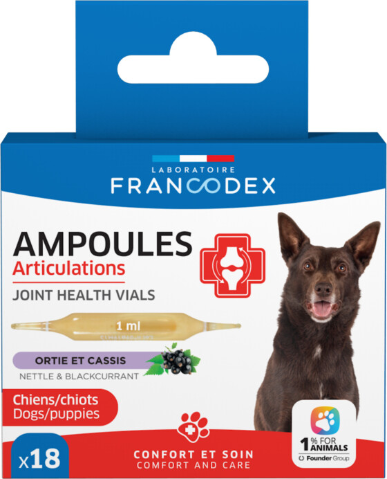 Francodex Ampoules Articulations Chien 18 x 1 ml – Mobilité