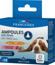 Francodex Ampoules Anti-Stress Chien 18 x 1 ml – Apaisant