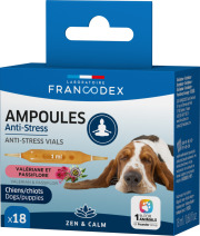 Ampoules anti-stress pour chien 18 x 1 ml apaisantes Francodex