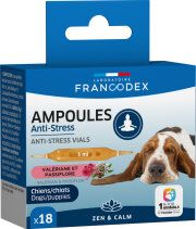 Francodex Ampoules Anti-Stress Chien 18 x 1 ml – Apaisant