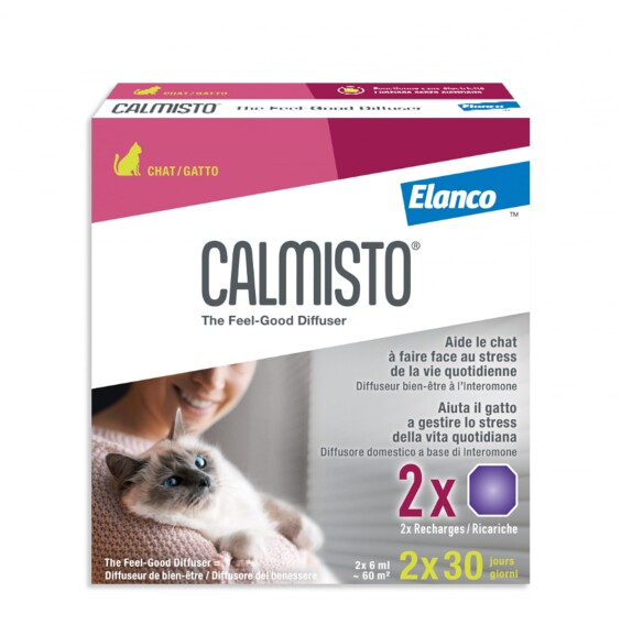 Recharge diffuseur anti-stress à l'intéromone pour chat 2 x 6 ml (2 recharges)